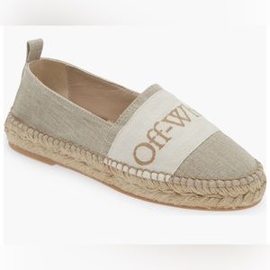Off-white bookish logo espadrille